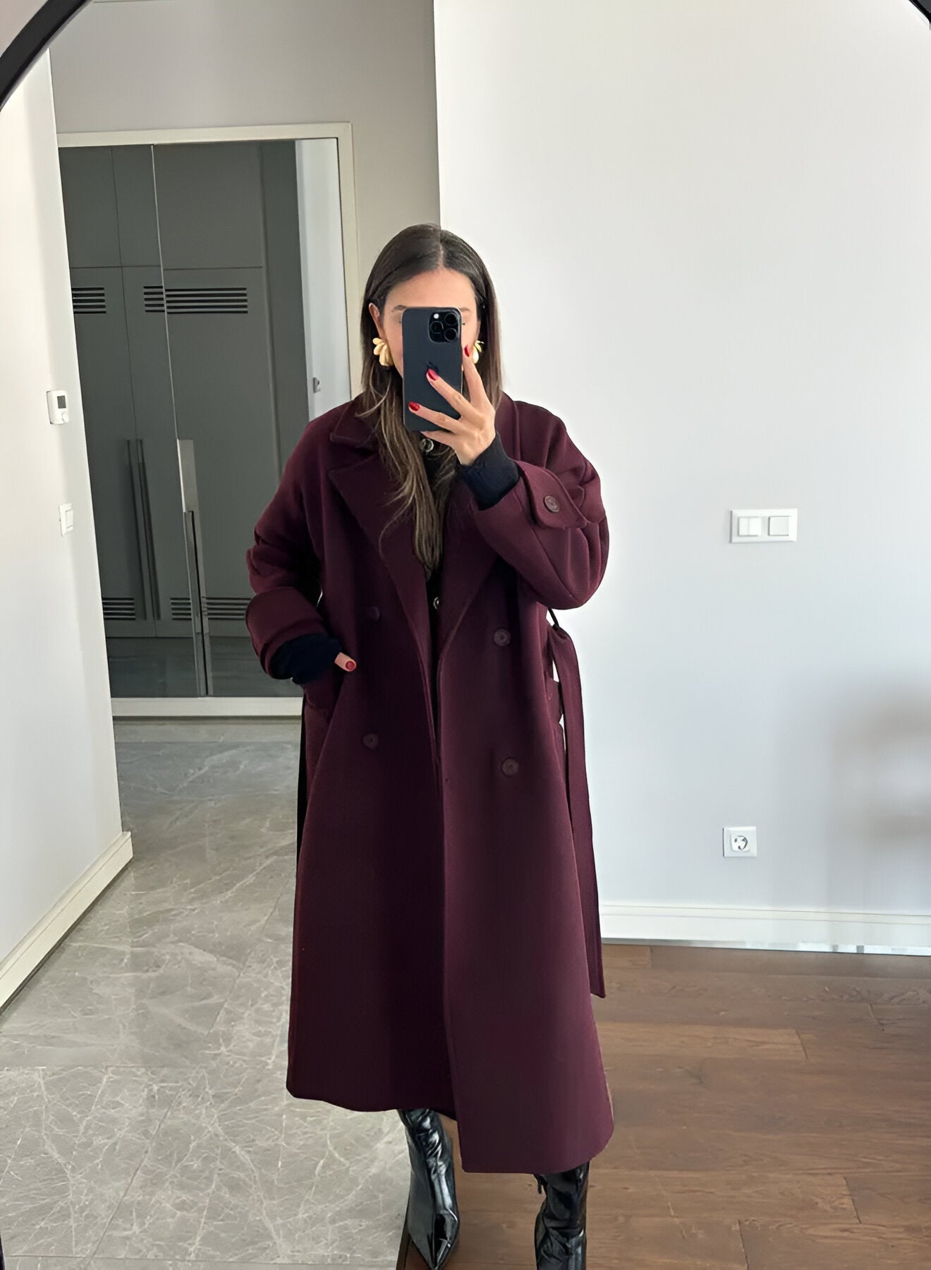 Nerea | Elegante Chaqueta Burgundy