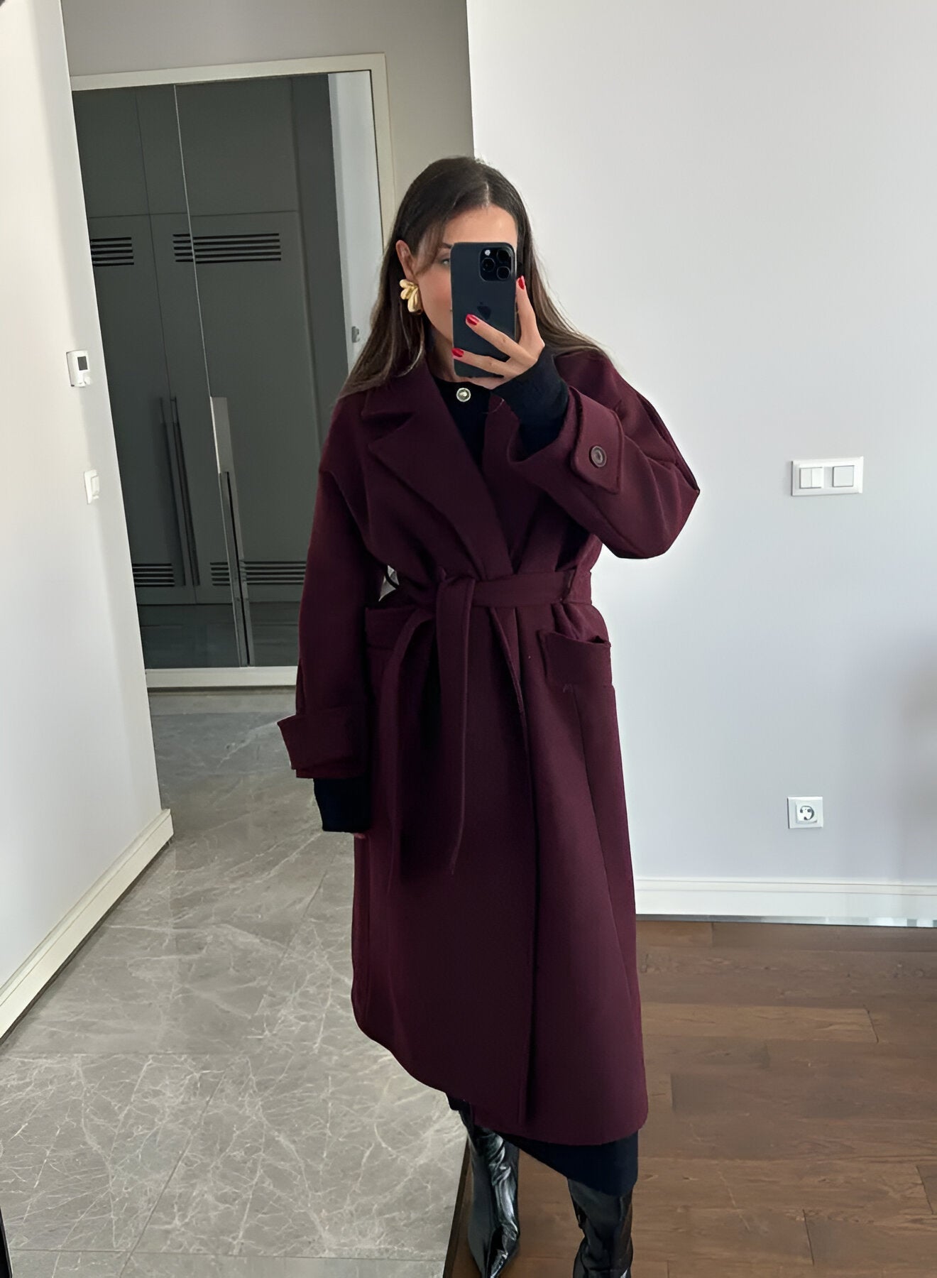 Nerea | Elegante Chaqueta Burgundy