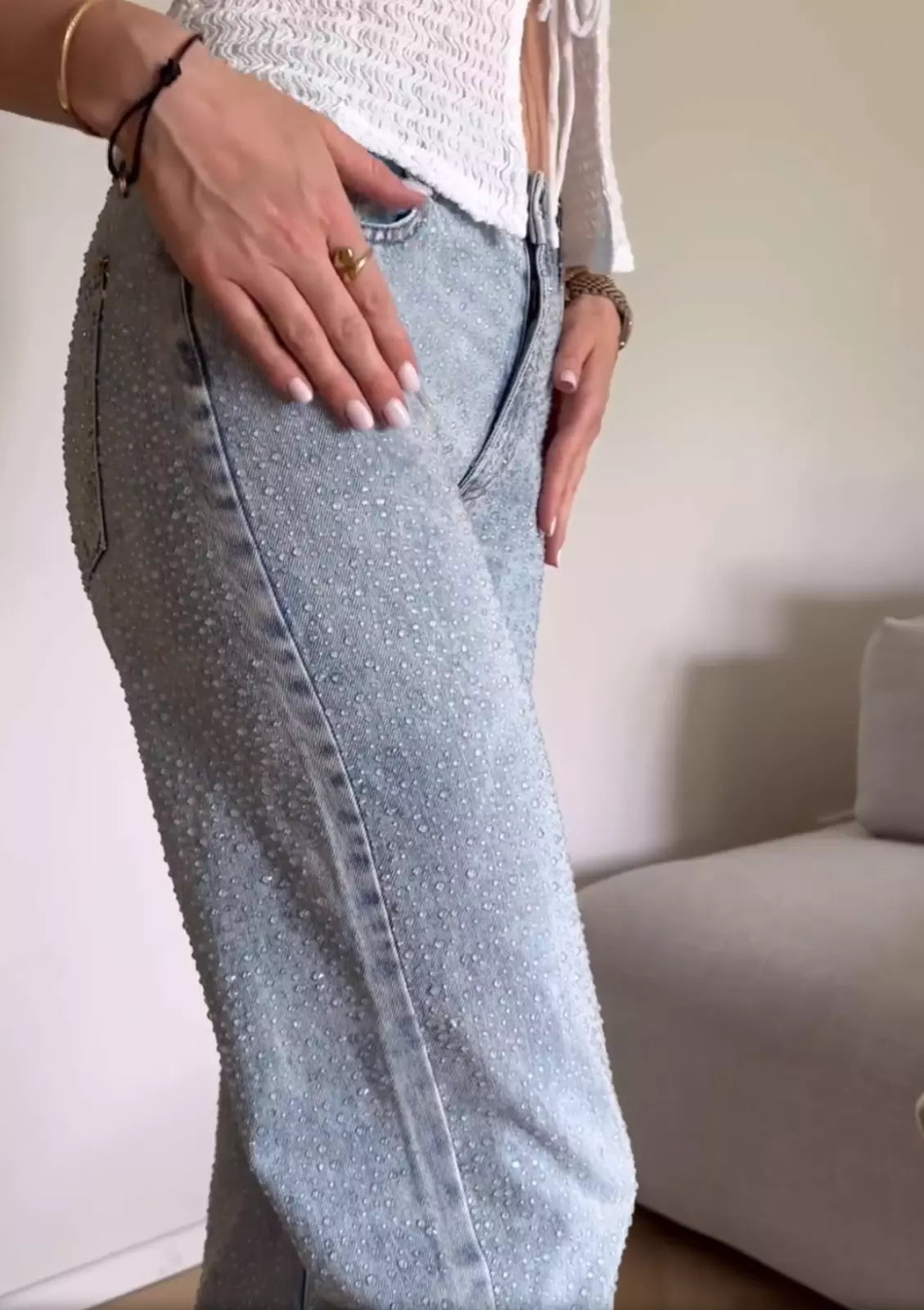 Pilar | Jeans con brillo